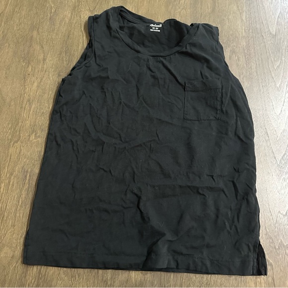 Set of Two Madewell Women’s Black and Blue Scoop Shirts Size XS - Picture 12 of 13